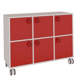 Armoire de rangement 6 portes